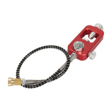 Diving Tank Refill Adapter With Gauge 8mm Interface, Air Transfer, WearResistant, With Hose, Red