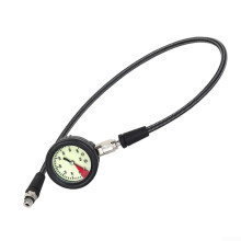 Scuba Diving Pressure Gauge 300Bar with Luminous EasyRead Dial 7/1620UNF Thread 65cm Hose