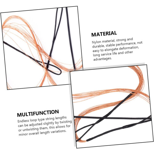 Durable Nylon Recurve Bow String for Hunting Archery Bowstring Replacement Stable Precision 2