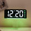 Digital Alarm Clock Ambient Light Feature, Four Brightness Settings, Battery Backup, Green Bedside Table Decor 2