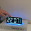 Digital Alarm Clock Ambient Light Feature, Four Brightness Settings, Battery Backup, Green Bedside Table Decor 5