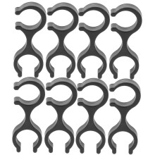 Handcuffs Shape Clips 8pcs For Walking Stick Alpenstock Clips Lightweight Reusable Hose Guide Outdoor Hiking Trekking