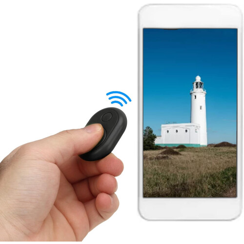 Camera Remote Control, Stable Operation, App Compatibility With iOS And Android, 10 Meters Range, Black ABS Plastic 1