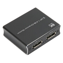 8K@30Hz 4K@120Hz 1080P@240Hz DP Switch 2-In 1-Out Aluminum
