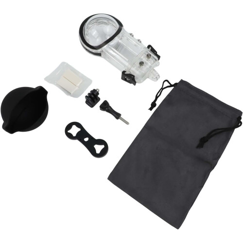 Invisible 50m Waterproof Dive Housing Shell For Action Camera Underwater Housing PC Material With Mounting Bracket 2