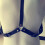 Mens Faux Leather Adjustable Chest Harness with ORing 4