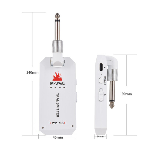 M-VAVE 5.8G Kabelloses Gitarrensystem, 2