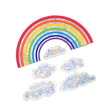 Window Decoration Static Sticker Delicate Window Ornament Bird Collision Alert, Size Small, PVC, Clear