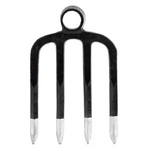 Garden Pitchfork Heavy Duty Forged Steel 4 Tine Digging Fork for Planting and Cultivating