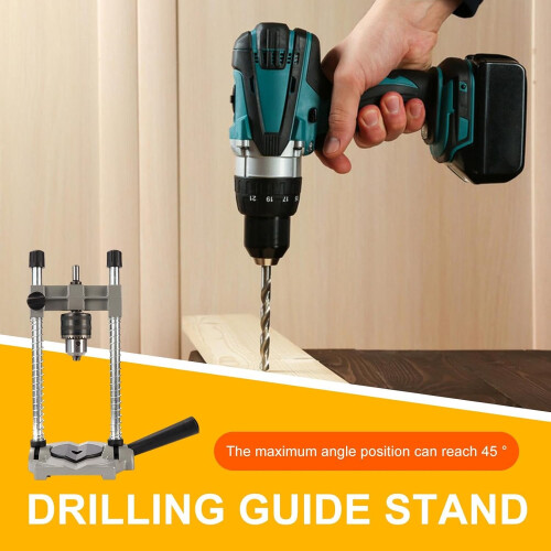 Portable Drilling Guide Hammer Stand Bench Drill Press MultiAngle Bracket For Electric Drill 45 Degree Adjustable 2