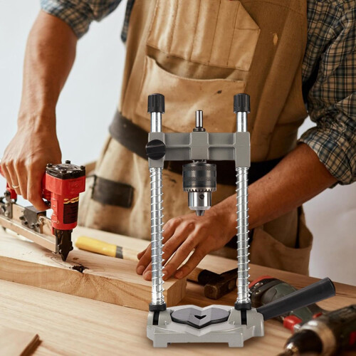 Portable Drilling Guide Hammer Stand Bench Drill Press MultiAngle Bracket For Electric Drill 45 Degree Adjustable 1