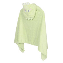 Lightweight QuickDry Hooded Towel Poncho Soft CoralFleece Dinosaur Bathrobe Beach CoverUp For Boys With Nonslip Hood