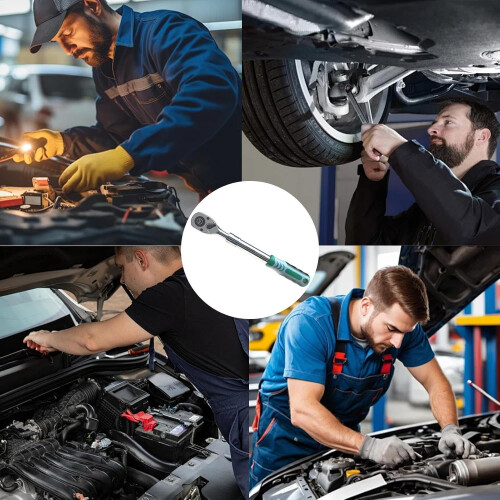 Retractable Ratchet Wrench 1/2 Inch QuickRelease Extendable Socket Wrench Reversible Tool For Machine And Car 2