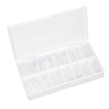 Ballerina Coffin False Nail Tip Set, Adjustable Size Nail Tips for Custom Fit, Half Cover Fake Nail Tips with C Curve Design, Flexible and Sturdy Ma