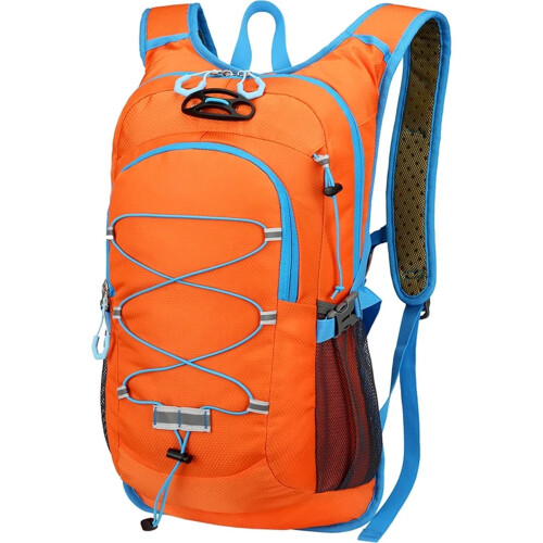 Cycling Backpack Waterproof Lightweight Hydration Pack for Running Hiking with Storage Orange