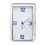 Car Dashboard Clock with Accurate Quartz Movement, Square Glass Design and Clamp Mount 1