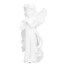 Socha anděla, elegantní severská retro pryskyřičná figurka do domácnosti, náboženský dárek pro duchovně uklidňující prostory