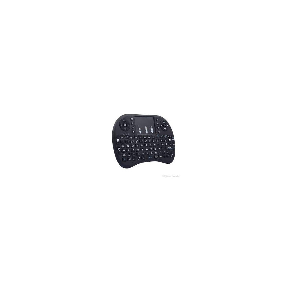 Wireless Mini Keyboard With Touchpad Mouse And Multimedia Keys For Smart Tv, Black 9199774018883