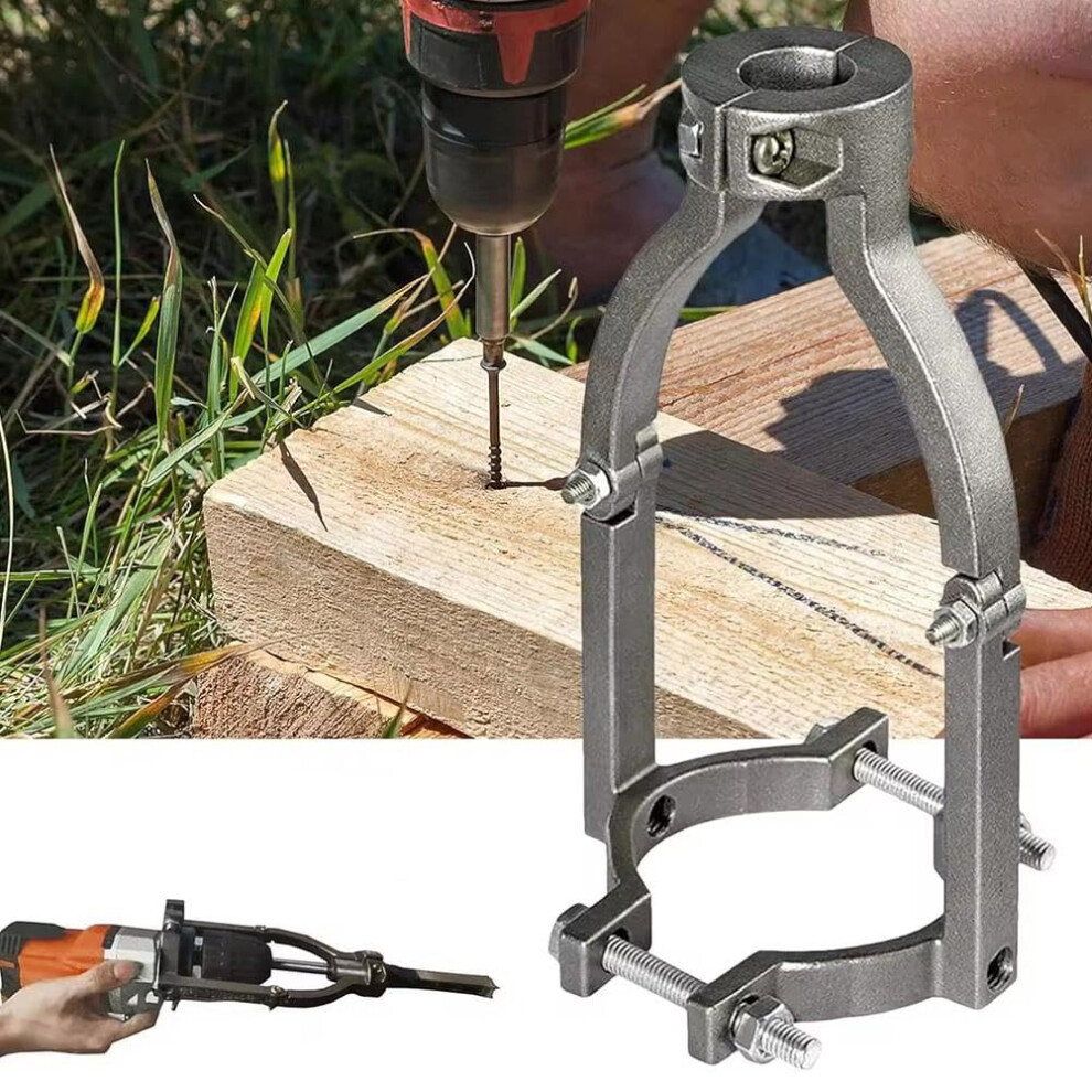 Square Hole Drill Bit Adapter Stainless Steel Mortising Attachment For Drill Press Tenon Drill Bits Fixing Bracket 9094768796238