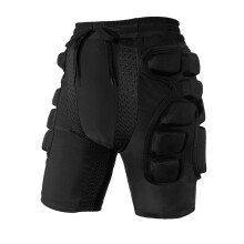 Ice Skates Padded Shorts Trousers Protector Trousers Impact Resistance Hip Protection Equipment for Snowboard (Black, Waist 68 cm)