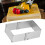 Edelstahl Quadrat Mousse Ring Einziehbare Kekse 1
