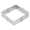 Edelstahl Quadrat Mousse Ring Einziehbare Kekse 5