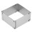 Edelstahl Quadrat Mousse Ring Einziehbare Kekse 4