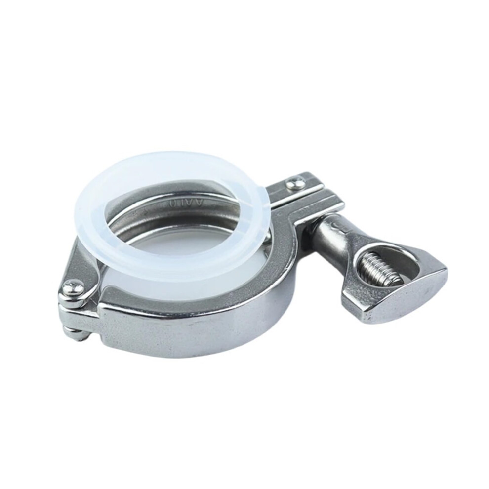 Stainless Steel Tri Clamp 19Mm Ferrule, 50.5Mm Ferrule, Homebrew Pipe Fittings Compatible 9347817540529