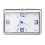 Rectangular Quartz Car Dashboard Clock with Glass Display and Tuyere Clamp Mount 1