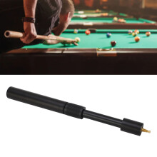 Aluminiumlegierung 23 cm Pool Cue Verlängerung für Billard, Schwarz