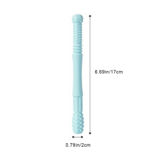 5Pcs Hollow Silicone Baby Teething Tubes with Cleaning Brush