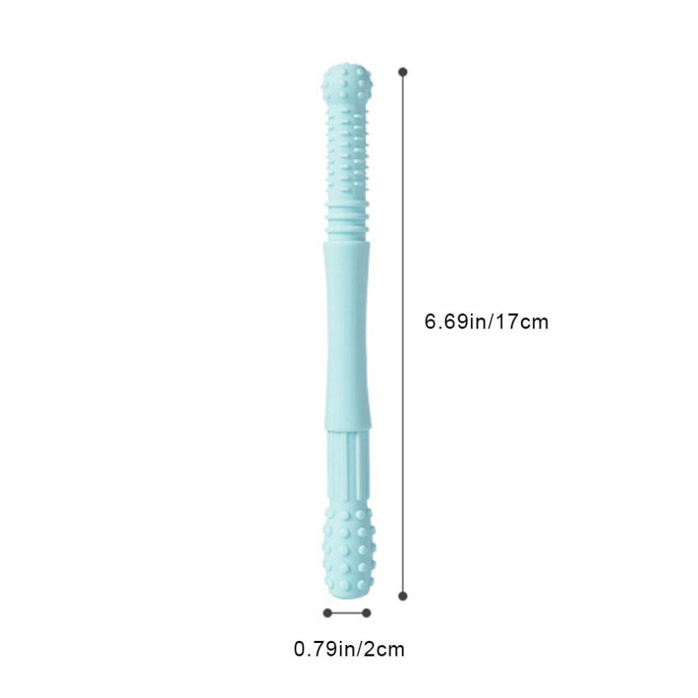 5Pcs Hollow Silicone Baby Teething Tubes with Cleaning Brush