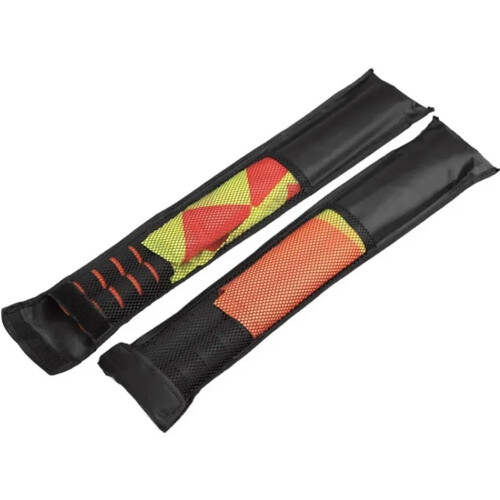 Referee flags 2PCS football rugby training game referee flag with storage bag 2