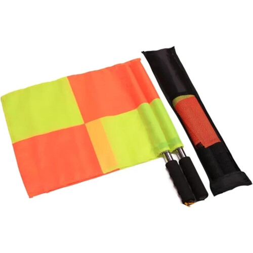 Referee flags 2PCS football rugby training game referee flag with storage bag 1