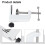 Robust C Shape Clamp For Mounting Microphones And Hoses White Finish 5