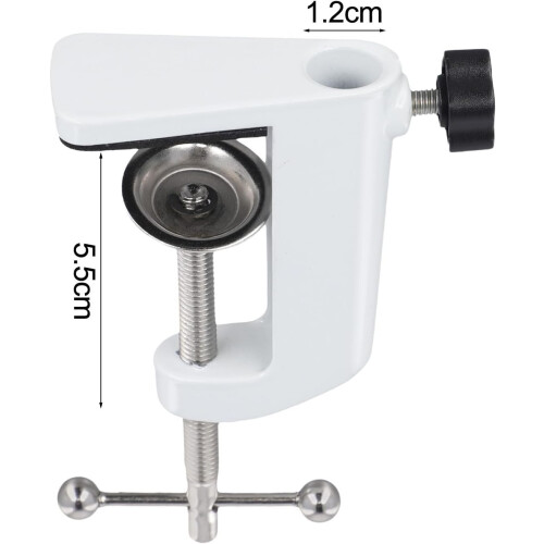Robust C Shape Clamp For Mounting Microphones And Hoses White Finish 2