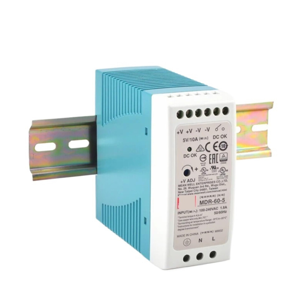 Mdr60 Din Rail Switching Power Supply 5V 12V 24V 48V Stable Output Wide Voltage Range 9382693159632
