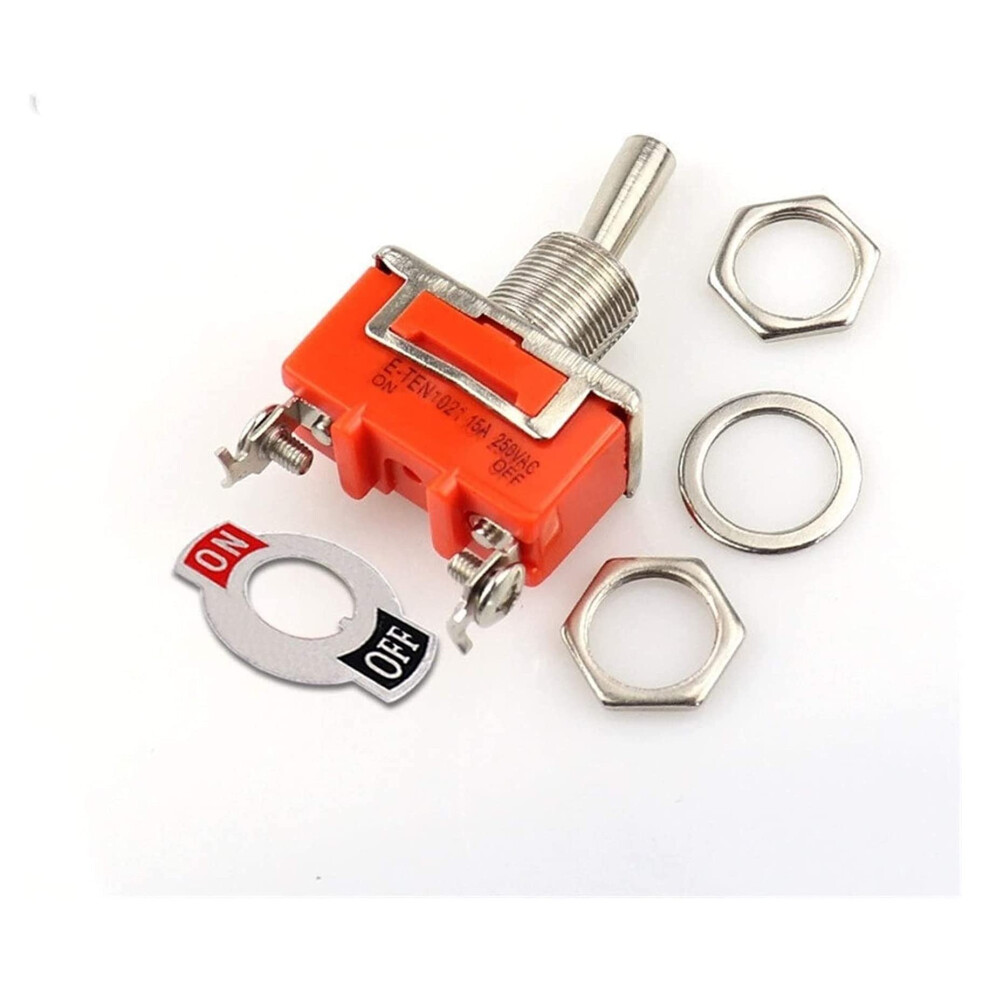 Rocker Switch 15A 250V Spst Onoff 2Pin Current Durable Toggle Switch 9347817541526