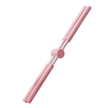 Posture Correction 76cm Rotating Bar Stainless Steel Corrector Foam Handle Pink Anti Buckle Anti Humpback