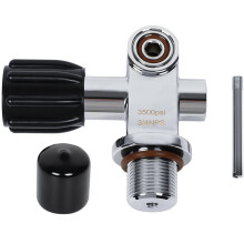 Diving Tanks Cylinder Valves 3/4 Inch 3500 PSI Air Refill Adapter Quick Connector Filling Station for Scuba Tanks