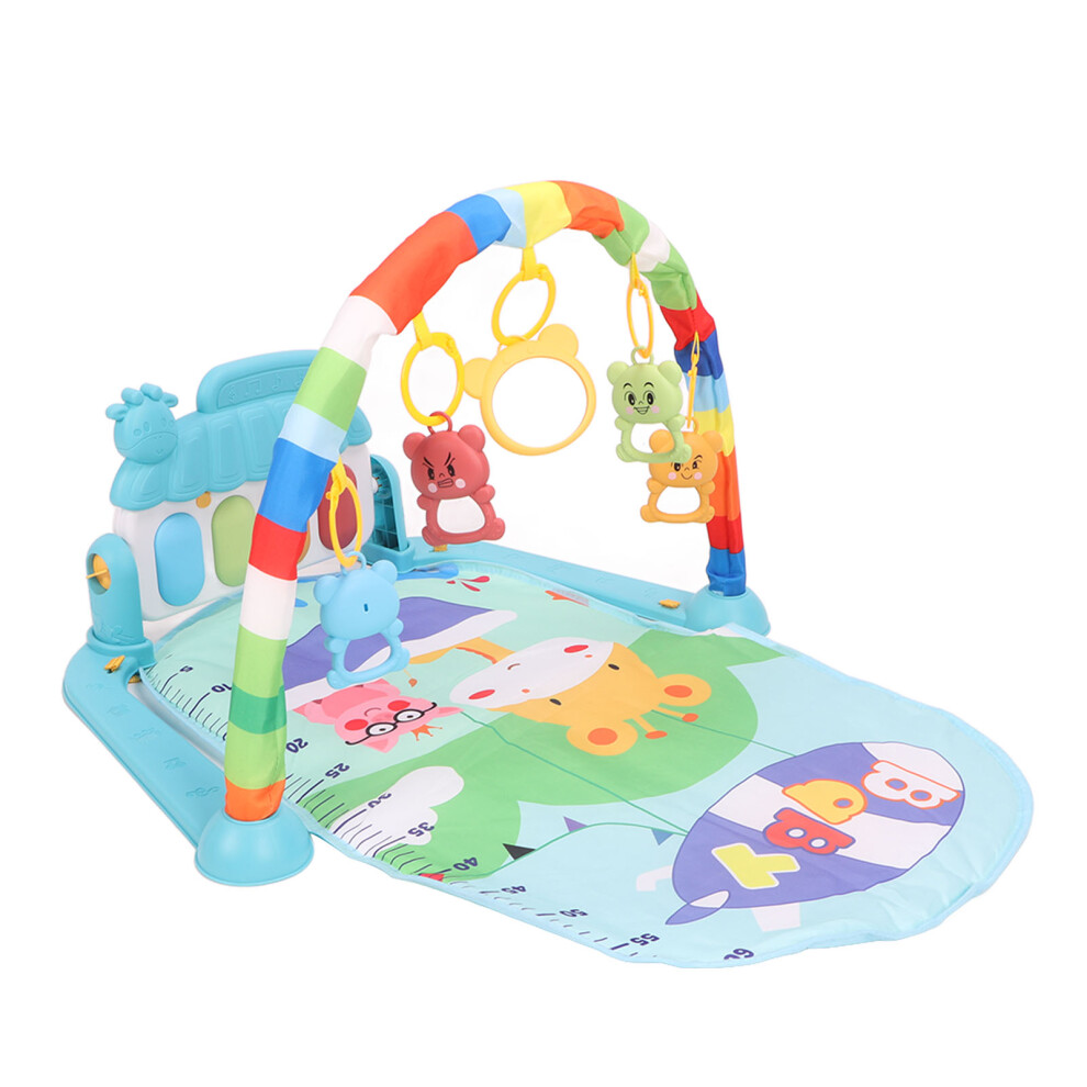 Baby Kick Play Piano Gym Mat With S, Sound & 5 Linkable Toys Light