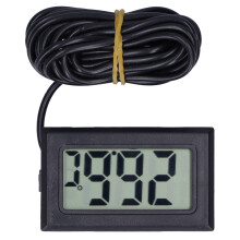 Mini Digital Thermometer LCD Display With Probe Wire Length Up To 1 Meter For Refrigerator And Water Applications High Precision Temperature Display