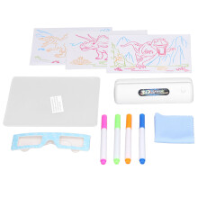 Kinder-Dinosaurier-Lichtbrett 3D Buntes leuchtendes Doodle-Licht für Kinder Geschenk
