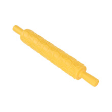 Embossed Clay Rolling Pin for Creative Baking, Food-Grade Plastic Roller with Safe Non-Toxic Material, Fondant Texture Rolling Pin for Consistent and