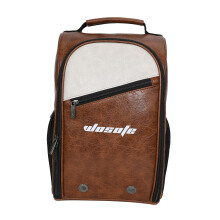 Golf Shoe Bag with Outer Pocket for Golf Accessories, Gift for Balls, Socks, Tees, Sports Shoe Bag, Shoe Carry Bag Brown