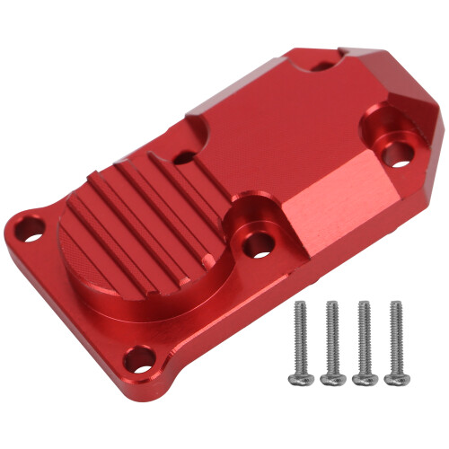 Aluminium-Gegengewichtabdeckung für Axial SCX24 90081 RC-Auto, Rot 1