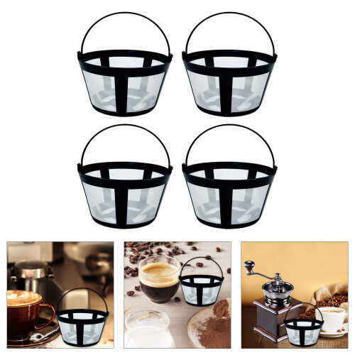4Pcs Stable Basket Style Coffee Filter Coffee Strainer for 12 1