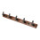 Practical Wall Mounted Coat Rack with-9131 walnut Black 5hook 1