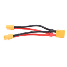 XT60Adapterförlängning, Hona Hane Kontakt Parallell Batterikabel Dubbel Förlängning Y Splitter Kablage för RC Multicopter Quadcopter, Hög