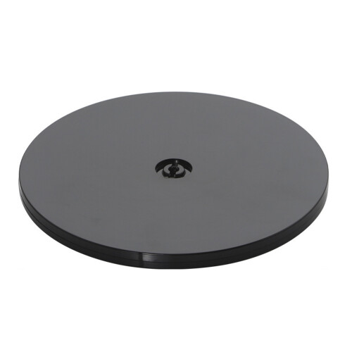 Acrylic Turntable for Easy Kitchen Cabinet-Black 6 inches